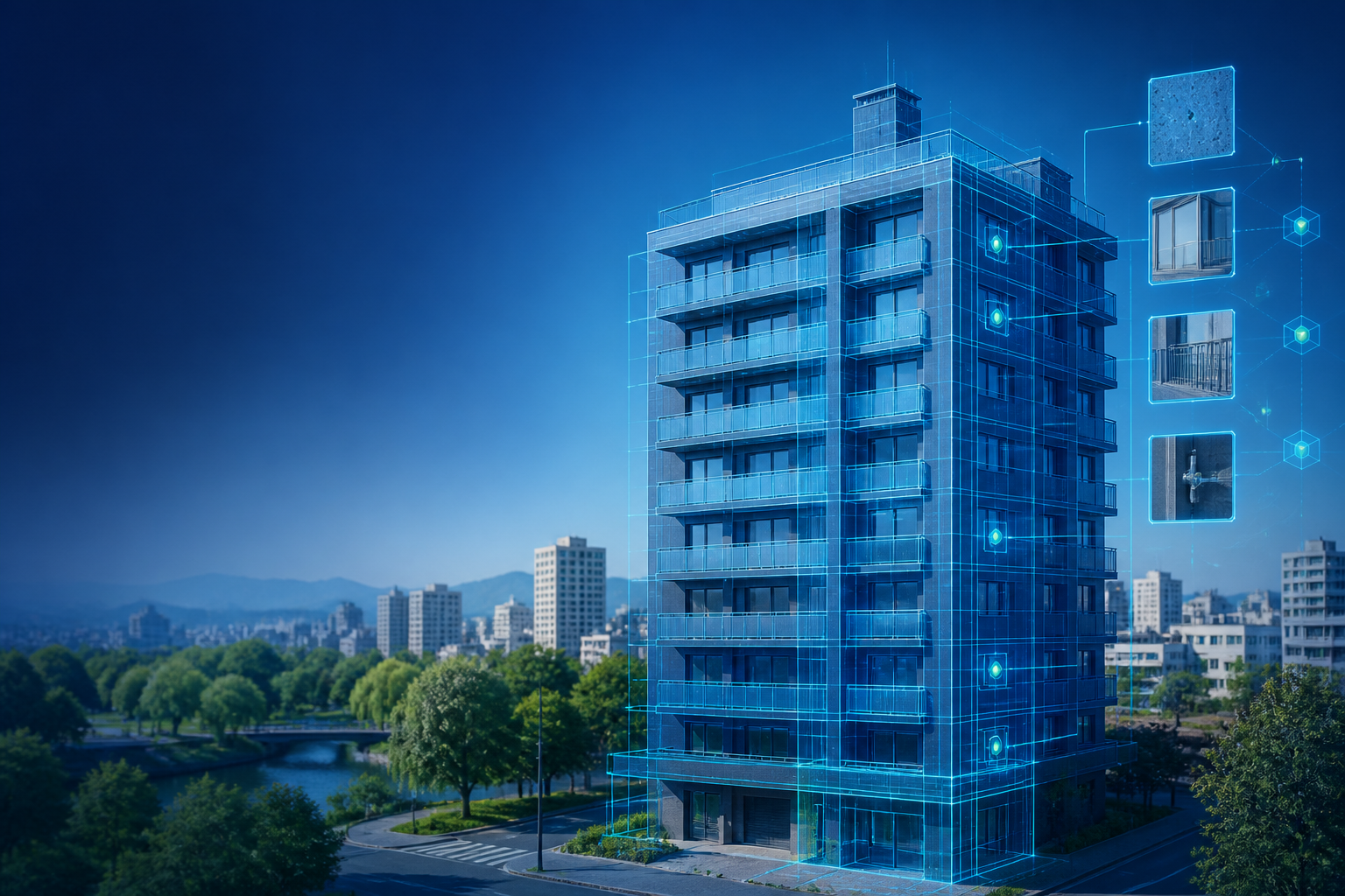 Casa Wistaria digital twin illustration